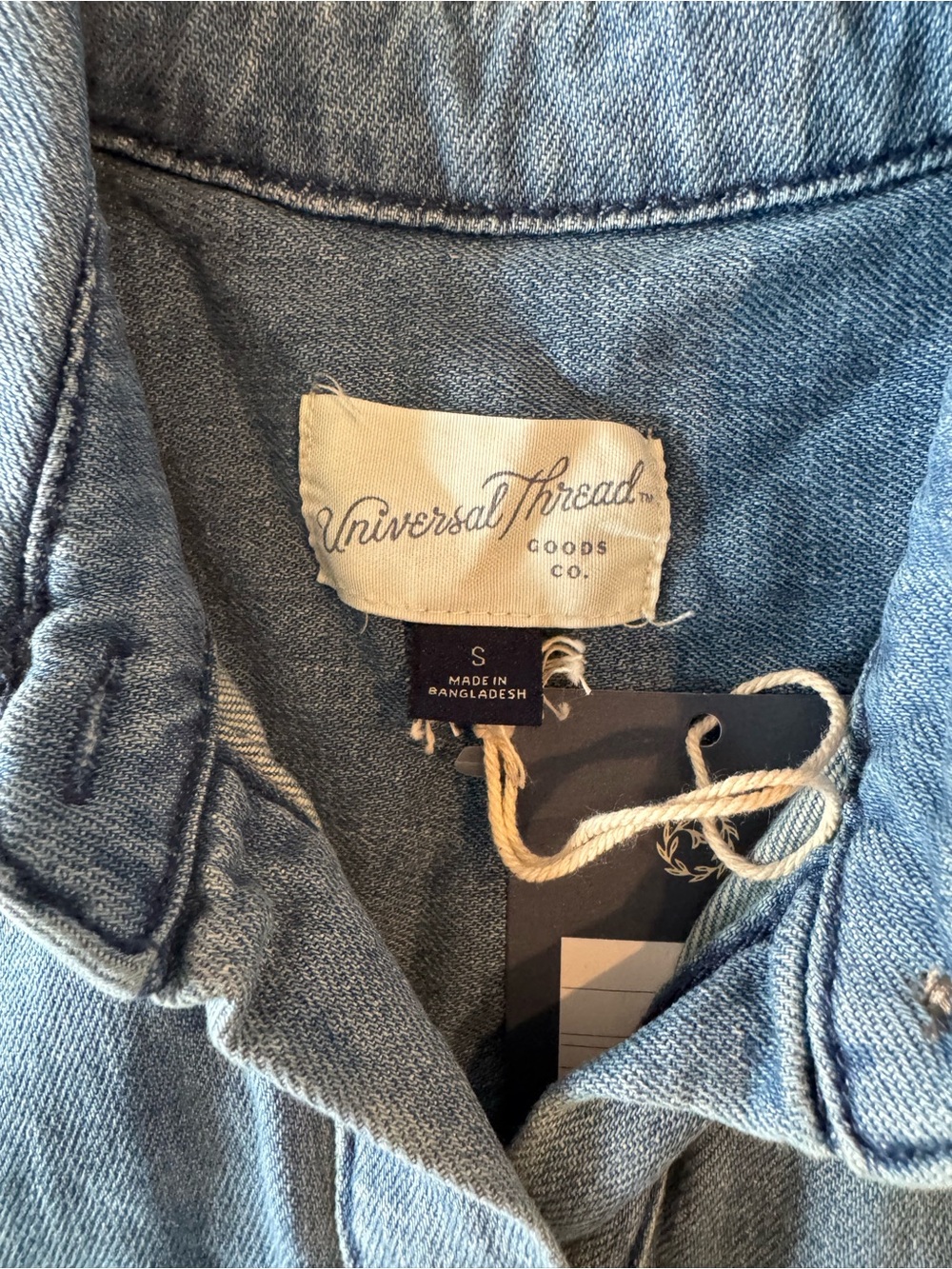 Universal Thread Light Denim Button Front Dress with Pockets Size Small - Picture 6 of 8